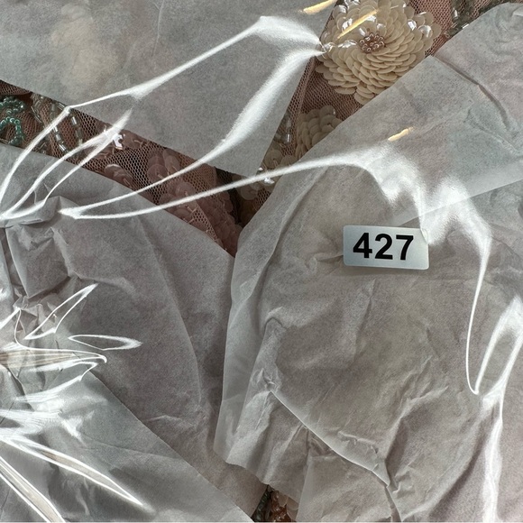 NWT Mac Duggal 9134 Flare Sleeve Floral Dress Size 12 - Picture 13 of 13